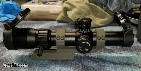 Apex Falcon V2 1-4x24mm LPVO SFP Scope With Illuminated Mil-Dot Reticle